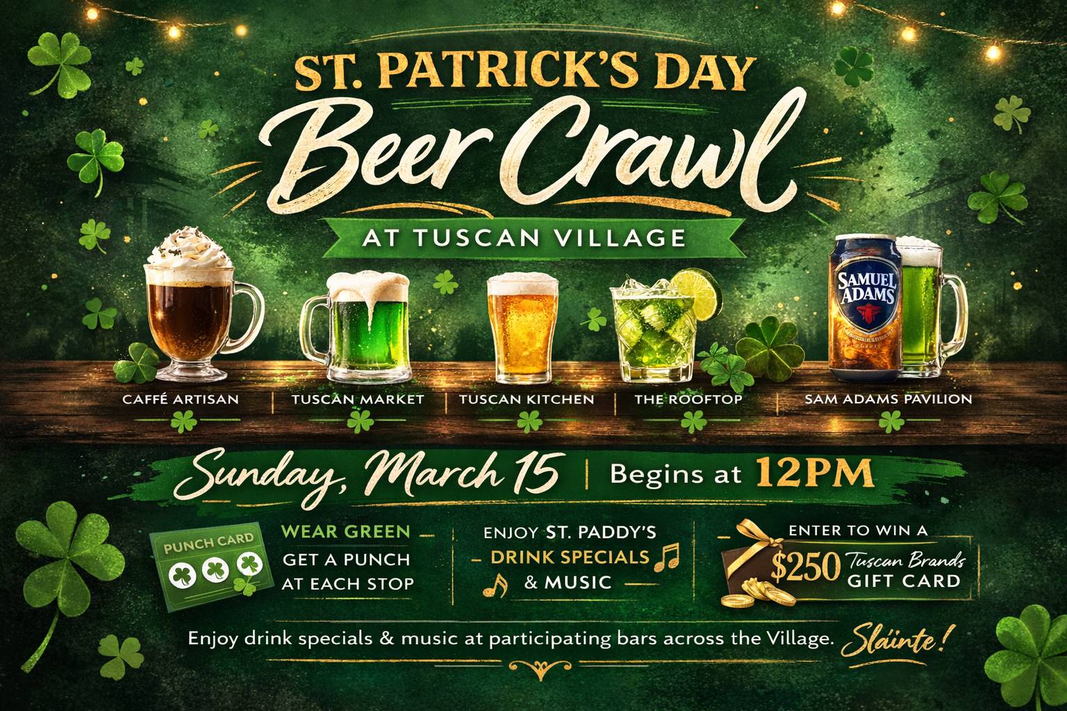 St Patricks Day Beer Crawl
